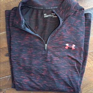 Men’s Under Armour Black and Red Pullover XL
